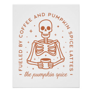 Poster Amant en latte d'épice citrouille