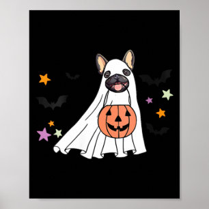 Poster Amantes de chiens Bouledogue français noir fantôme