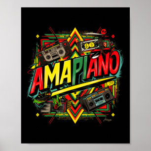 Poster Amapiano African Print Black History Mois