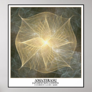 POSTER AMATERASU - JAPONAIS SOLEIL GODDESS