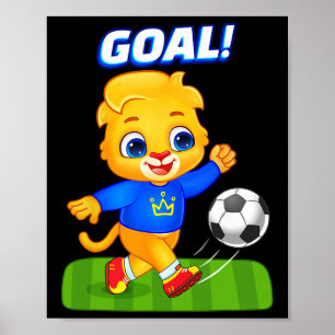 Poster Amateur de football Joueur de sport Lucas Jouant a