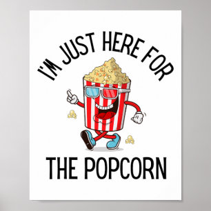 Poster Amateur de Popcorn Voyage de Camping Popcorn Sucré