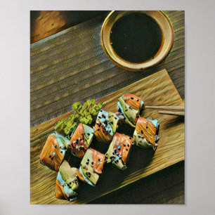 Poster Amateur de sushi japonais