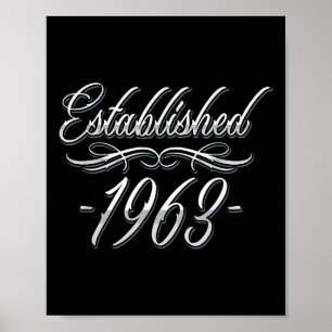 Poster Amateur de tatouage de 61 ans Année de naissance 1