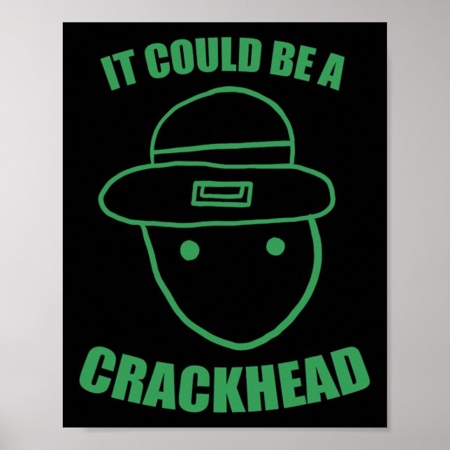 Poster Amateur Leprechaun Croquis Pourrait Être Un Crackh (Devant)