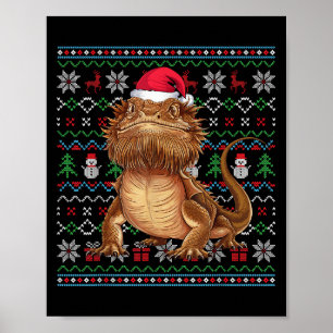 Poster Amateurs de dragons à épaulettes Xmas Sweater Père