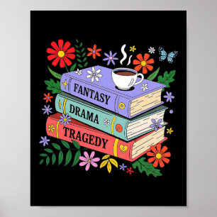 Poster Amateurs de livres Imaginaire Drama Tragedy Subtle