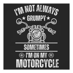 Poster Amateurs de moto   Cadeau Cool Biker Dad