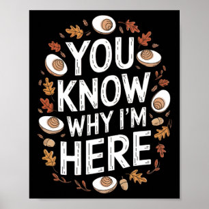 Poster Amateurs d'œufs de Thanksgiving drôles Vous savez