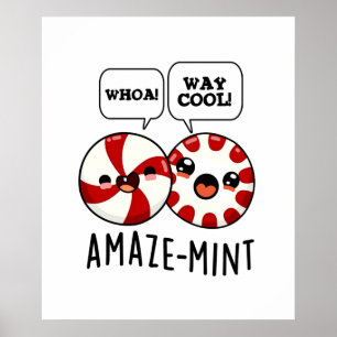 Poster Amaze-mint Funny Peppermint Pun
