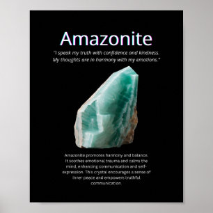 Poster Amazonite Crystal Stone Signifie