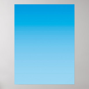 Poster AMBIANCE HIVER – Bleu Glace clair à profond
