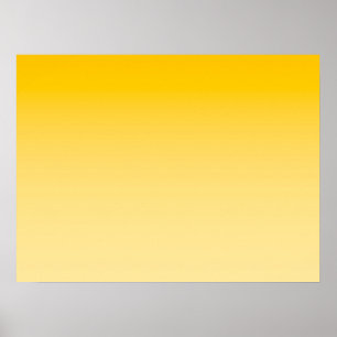 Poster AMBIANCE PRINTEMPS – Jaune Pastel   clair à profon