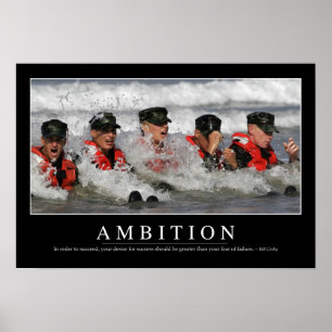 Poster Ambition : Citation inspirée