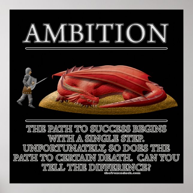 Poster Ambition Imaginaire (de)Motivateur (Devant)