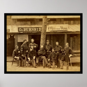 Poster Ambrose Everett Burnside avec RI offre 1861