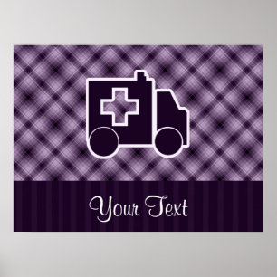 Poster Ambulance violette