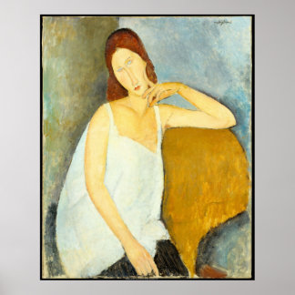Poster Amedeo Modigliani femme Portrait