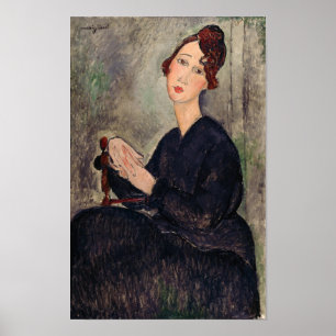 Poster Amedeo Modigliani - Portrait de Dedie Hayden