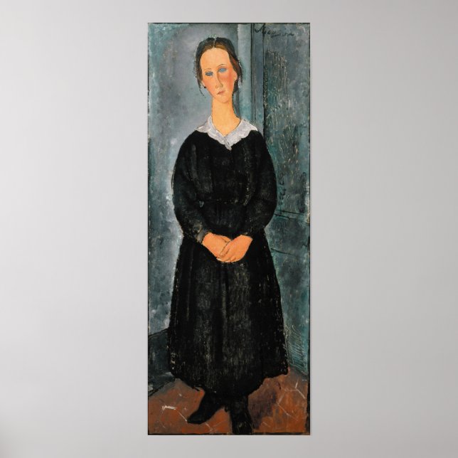 Poster Amedeo Modigliani - Serveuse (Devant)