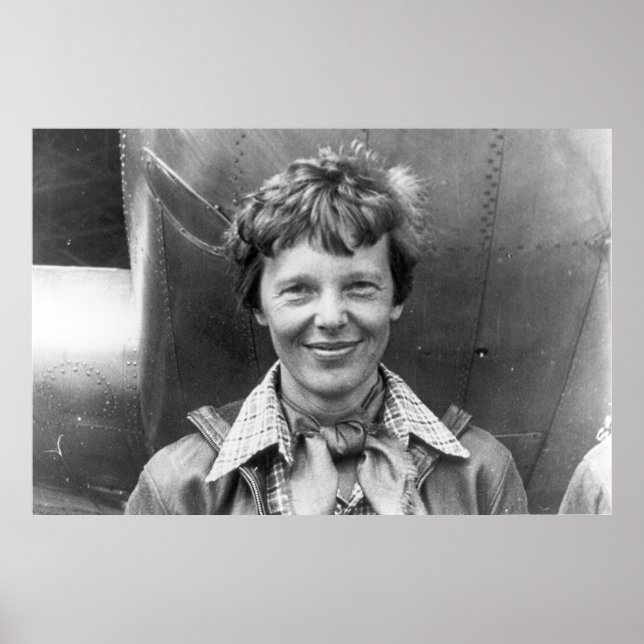 Poster Amelia Earhart Photographie et son Lockheed Electr (Devant)