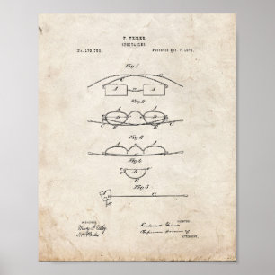 Poster Amélioration de brevet de lunettes - vieux regard