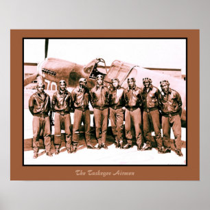 Poster (amélioré) Les Tuskegee Airmen (20 par 16 pouces)