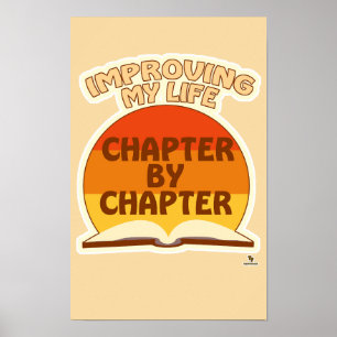 Poster Améliorer la vie par chapitre auteur slogan amusan