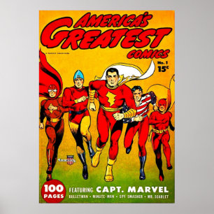 Poster America39s Meilleures bandes dessinées no1 Golden 