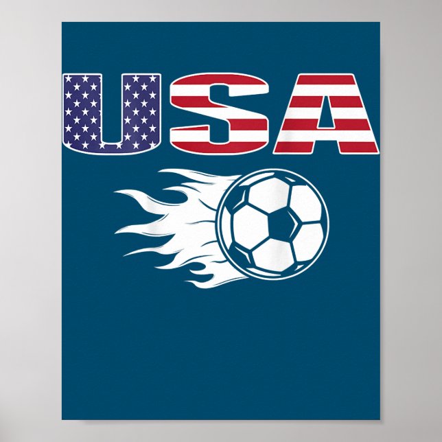 Poster America Fans de football Jersey USA Football drape (Devant)