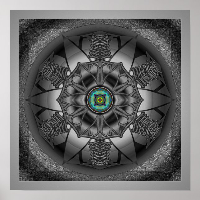 Poster America Mandala (Devant)