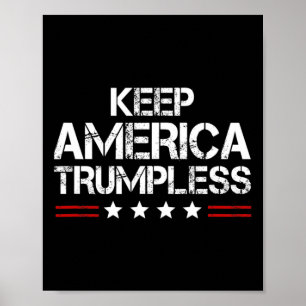 Poster America Trumpless - Drôle Anti Trump Mens &amp ; W