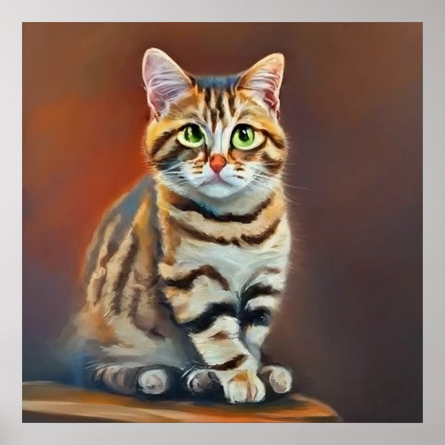 Poster American Bobtail Cat (Devant)
