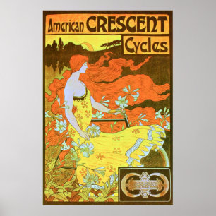 Poster American CRESCENT Cycles