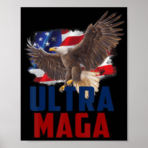Poster American Eagle Patriotique Fête des pères Ultra MA