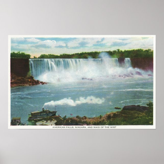 Poster American Falls Maid of the Mist View (Devant)