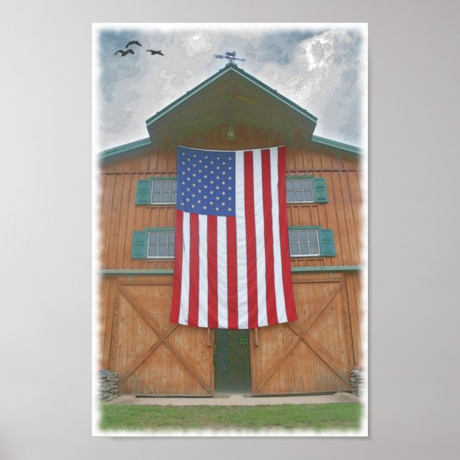 Poster American Flag Grange (Devant)