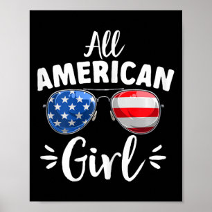 Poster American Girl Girl 4 juillet