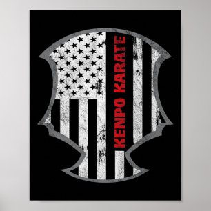 Poster American Kenpo Karate Martial Artist Cadeau