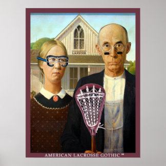Poster American Lacrosse gothique