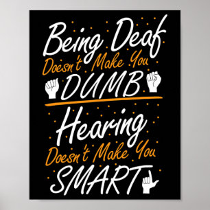 Poster American Sign Language Awareness - Asl Deaf Pride