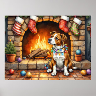 Poster American Staffordshire Terrier Illuminations de No