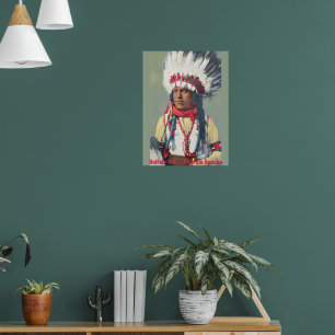Poster Amérindien de Buffalo Calf