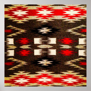 Poster Amérindien Tribal Design Imprimer