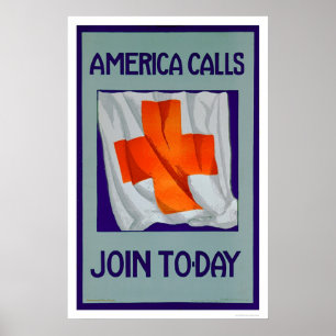 Poster Amérique Appels - Rejoignez aujourd'hui (US00053)