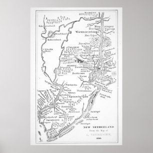 Poster Amérique coloniale   Colonie hollandaise du Nouvea