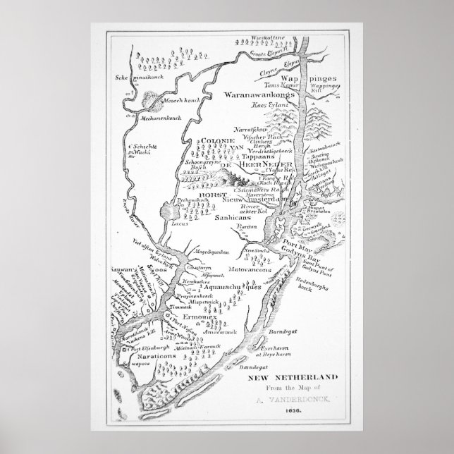 Poster Amérique coloniale | Colonie hollandaise du Nouvea (Devant)