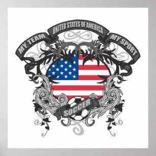 Poster Amérique du football