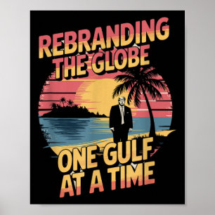 Poster Amérique du Golfe Humour Trump Patriotique 2025 Pr