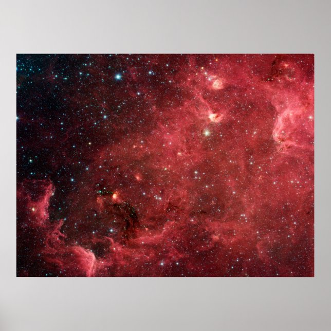 Poster Amérique du Nord Nebula Infrarouge (Devant)